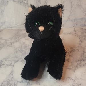 Ganz Webkinz Black Cat Plush Stuffed Animal Toy No Code